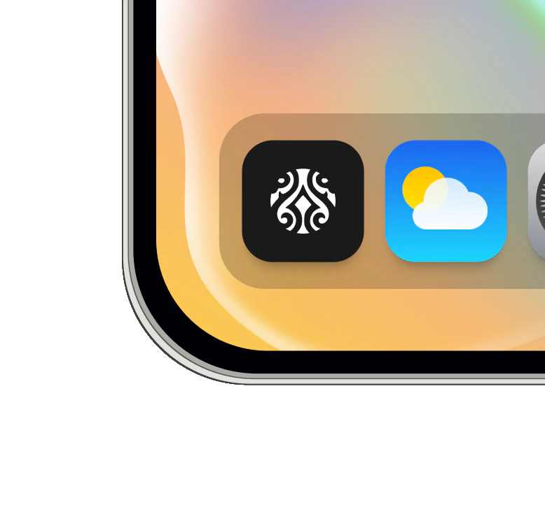 Иэс app icon on an iPhone home screen